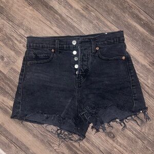 Old Navy black denim shorts